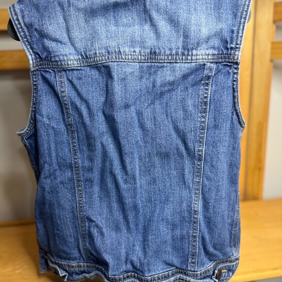 Cherokee Girls Denim Vest – Size XL 14/16 – Classic Button Front - Picture 2 of 5